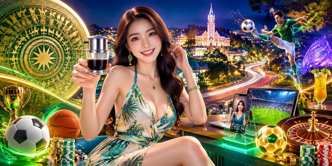 Người chơi cá cược uống cà phê Đà Lạt trong không khí se lạnh