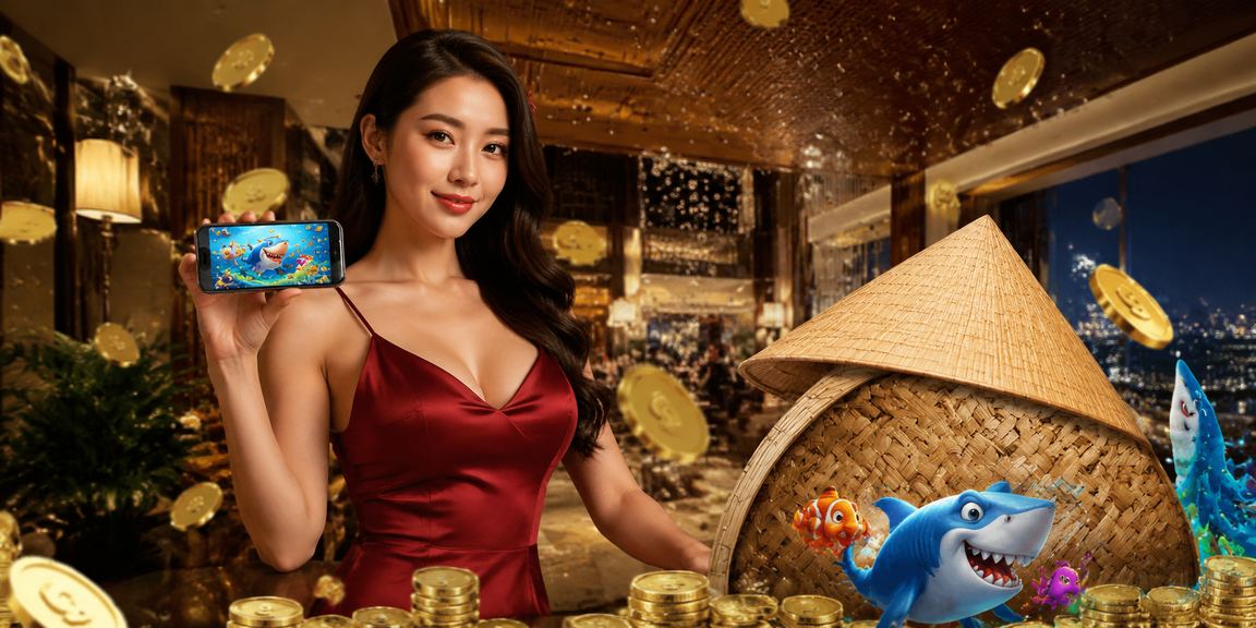 Trò chơi Bắn Cá tại Huế với nón lá truyền thống