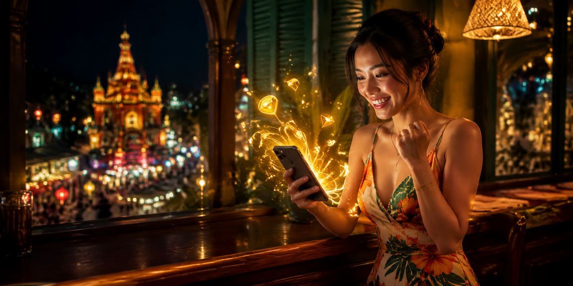 Người dùng Nha Trang dùng app casino khi uống cà phê buổi sáng